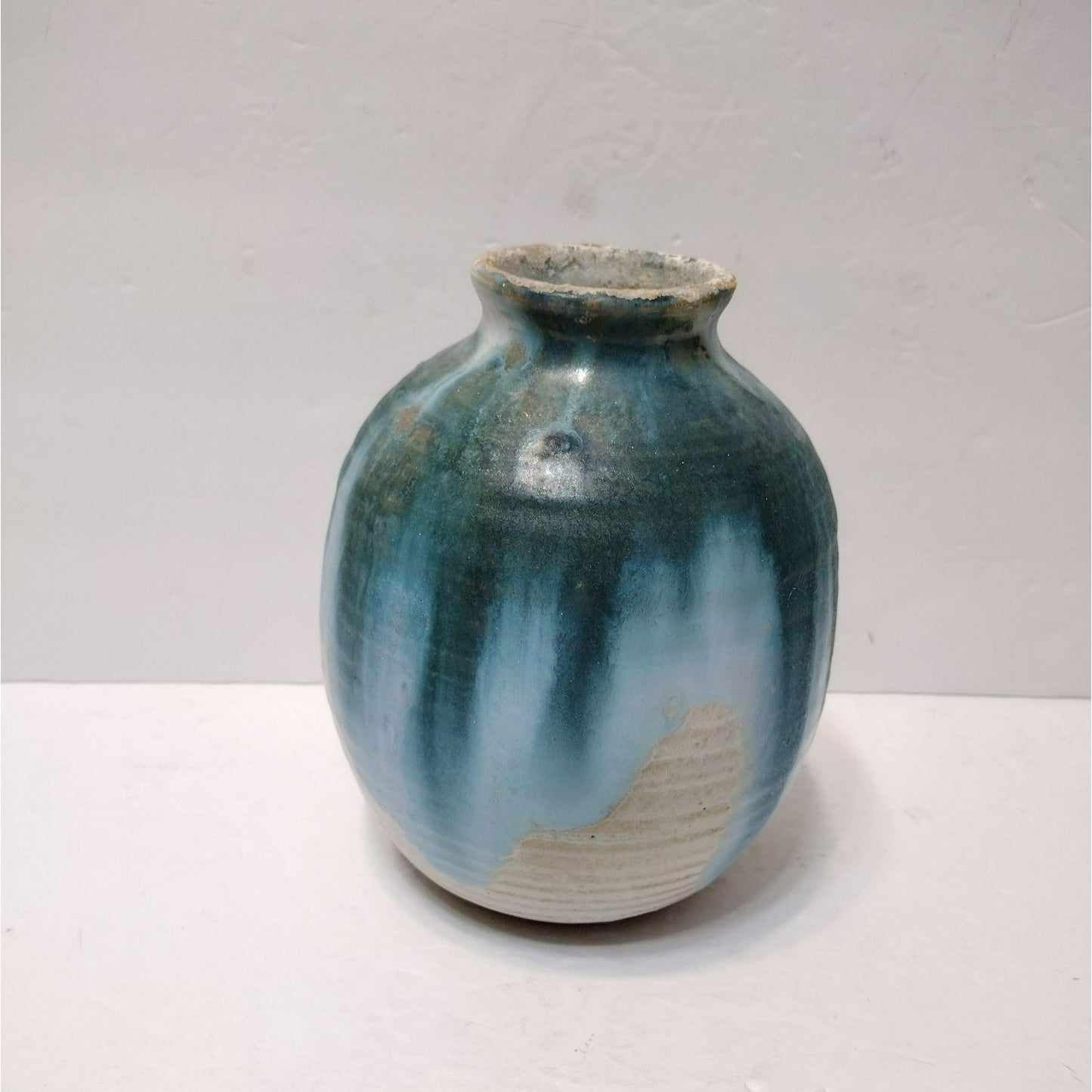 Richard Sanderson Toad Hall Pottery Vase, Hand Crafted Studio Artisan Signed Ceramics, Vintage 1980s, New Hampshire
