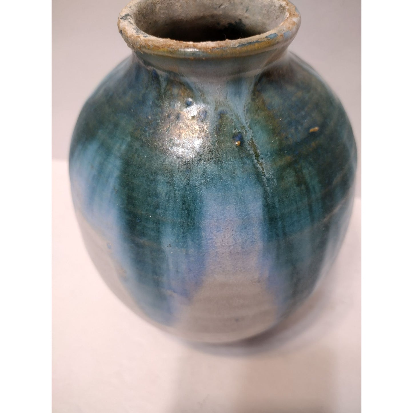 Richard Sanderson Toad Hall Pottery Vase, Hand Crafted Studio Artisan Signed Ceramics, Vintage 1980s, New Hampshire