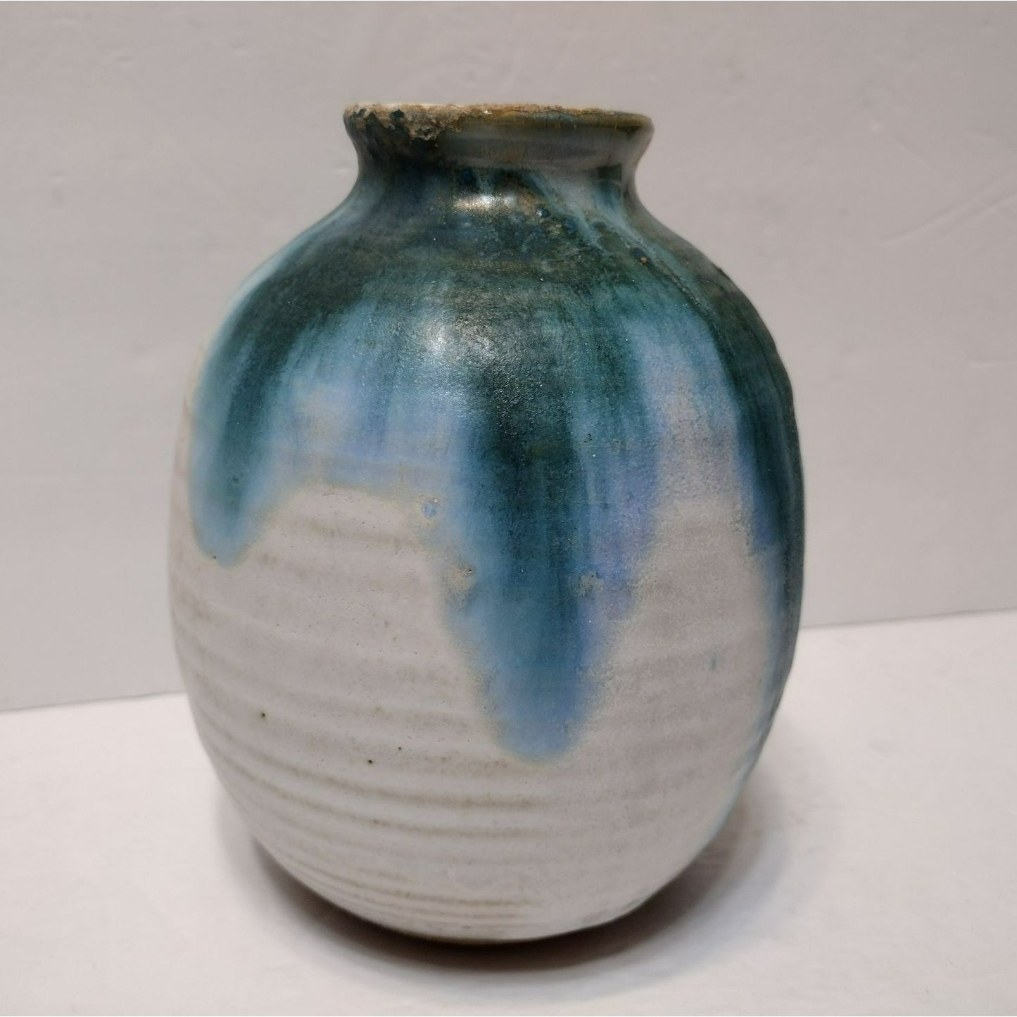 Richard Sanderson Toad Hall Pottery Vase, Hand Crafted Studio Artisan Signed Ceramics, Vintage 1980s, New Hampshire