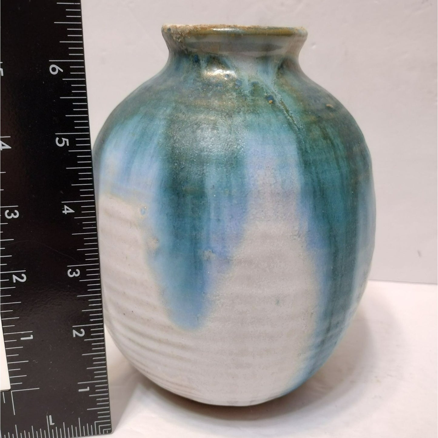 Richard Sanderson Toad Hall Pottery Vase, Hand Crafted Studio Artisan Signed Ceramics, Vintage 1980s, New Hampshire