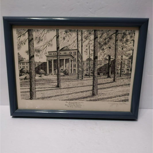 Jerry Miller Signed Art Robeson Country Day School Red Springs North Carolina