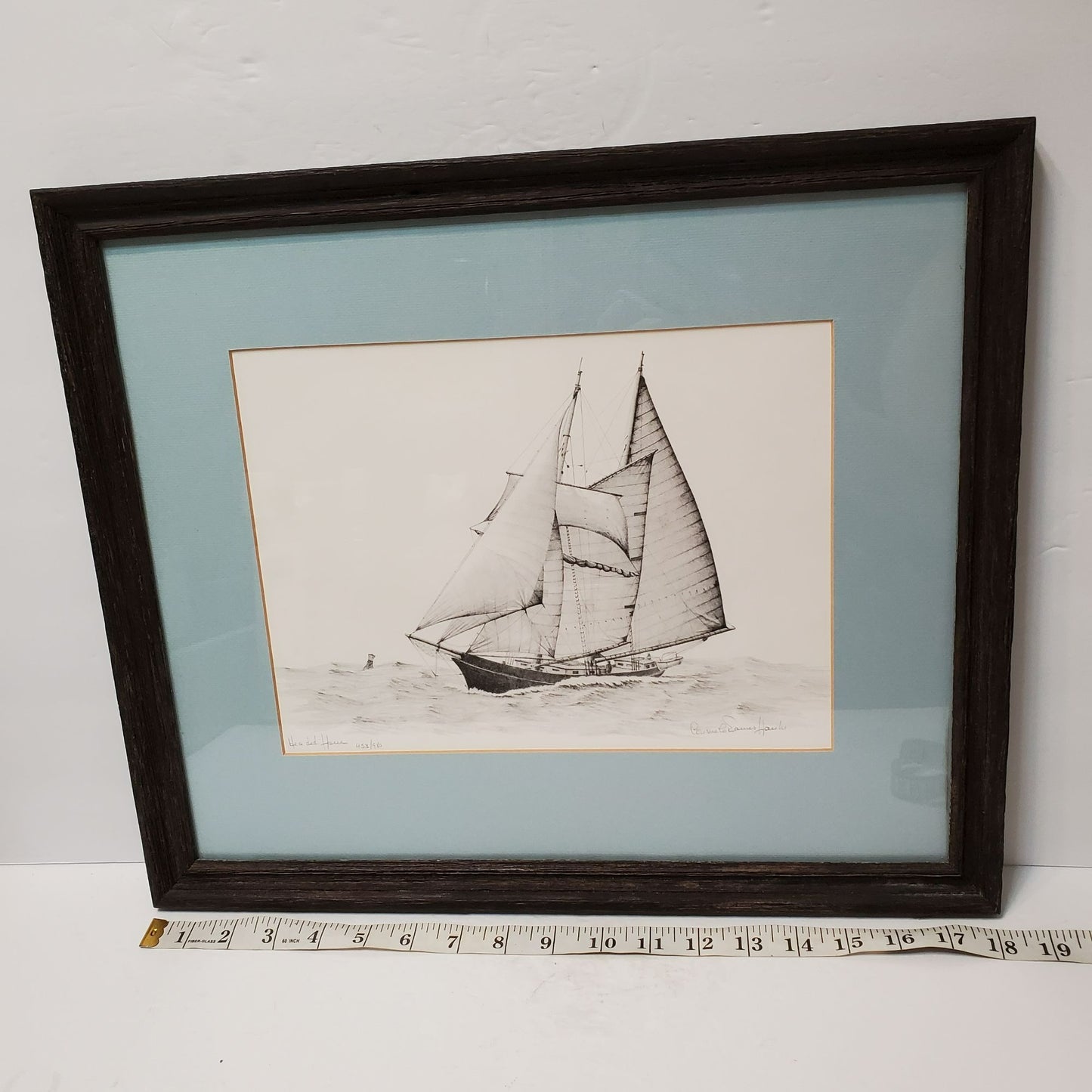 Consuelo Eames Hanks Signed Limited Edition Print, Framed & Matted, Headed Home