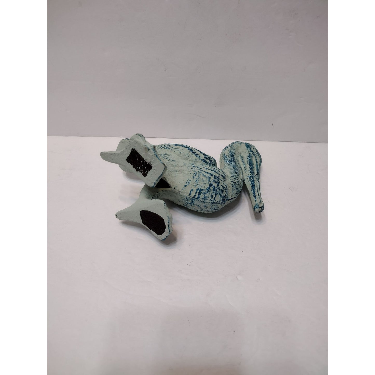 Cast Iron Pelican Figurine, Bird Paperweight, Door Stop, Nautical Beach Coastal