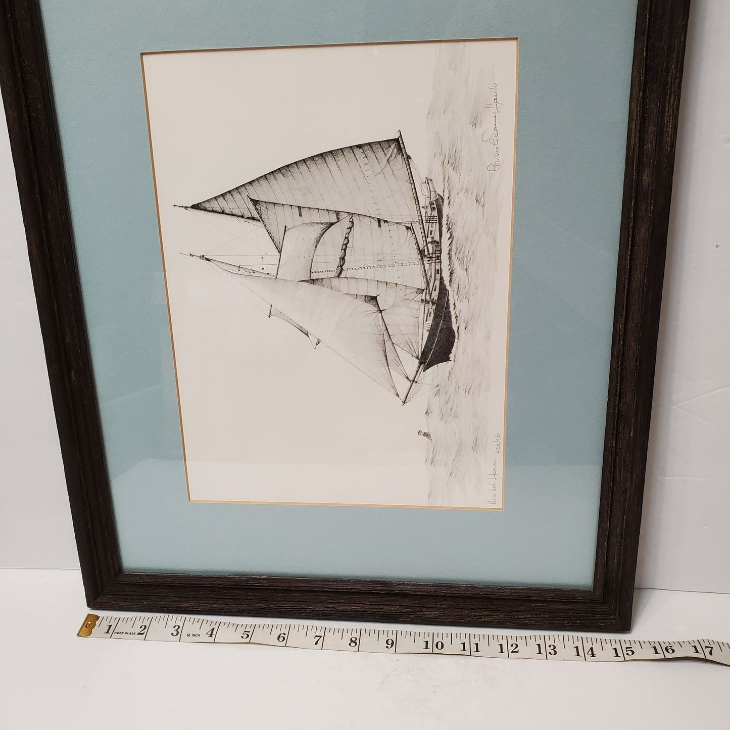 Consuelo Eames Hanks Signed Limited Edition Print, Framed & Matted, Headed Home