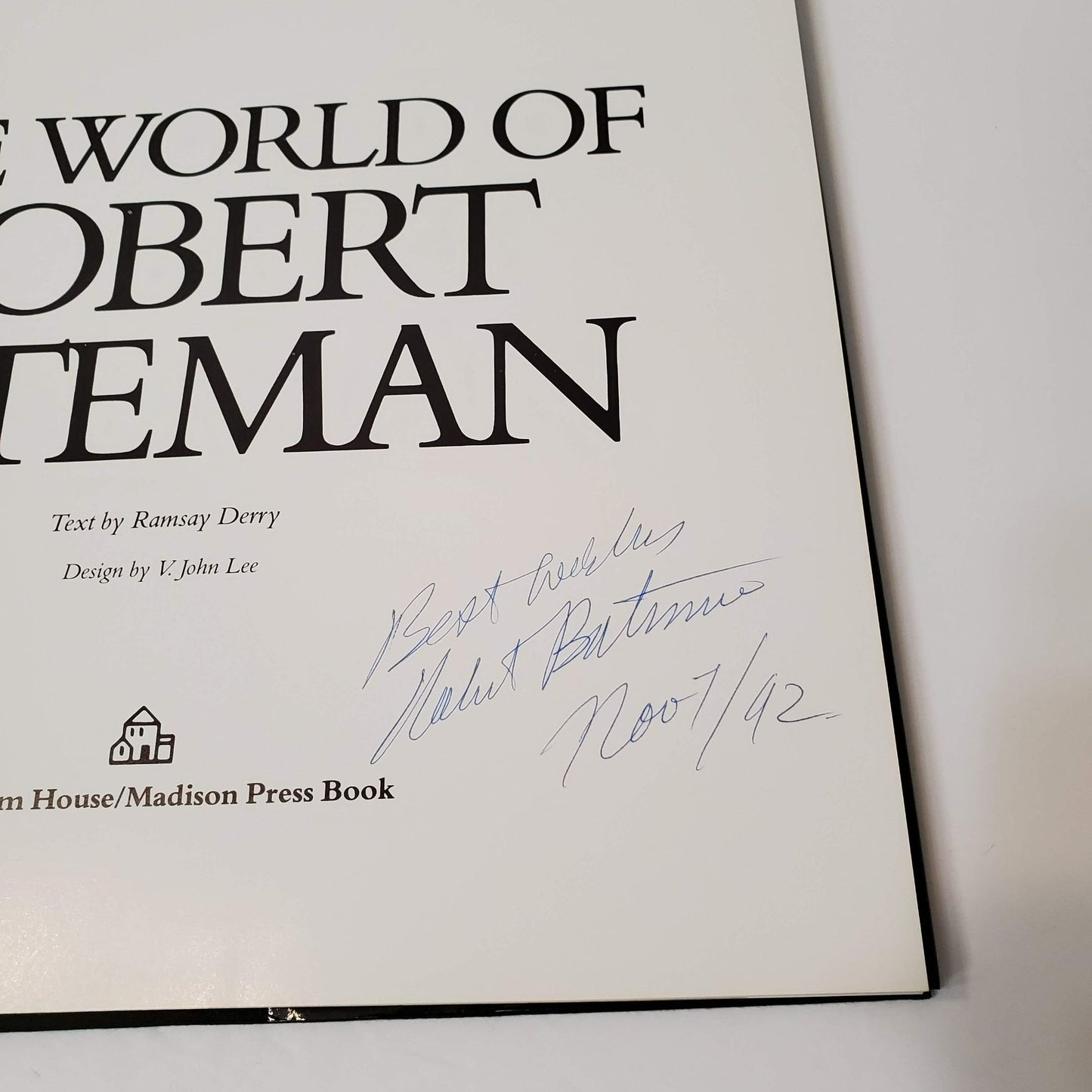 The World of Robert Bateman, Hardcover Art Book, Signed First Edition 1985 MINT