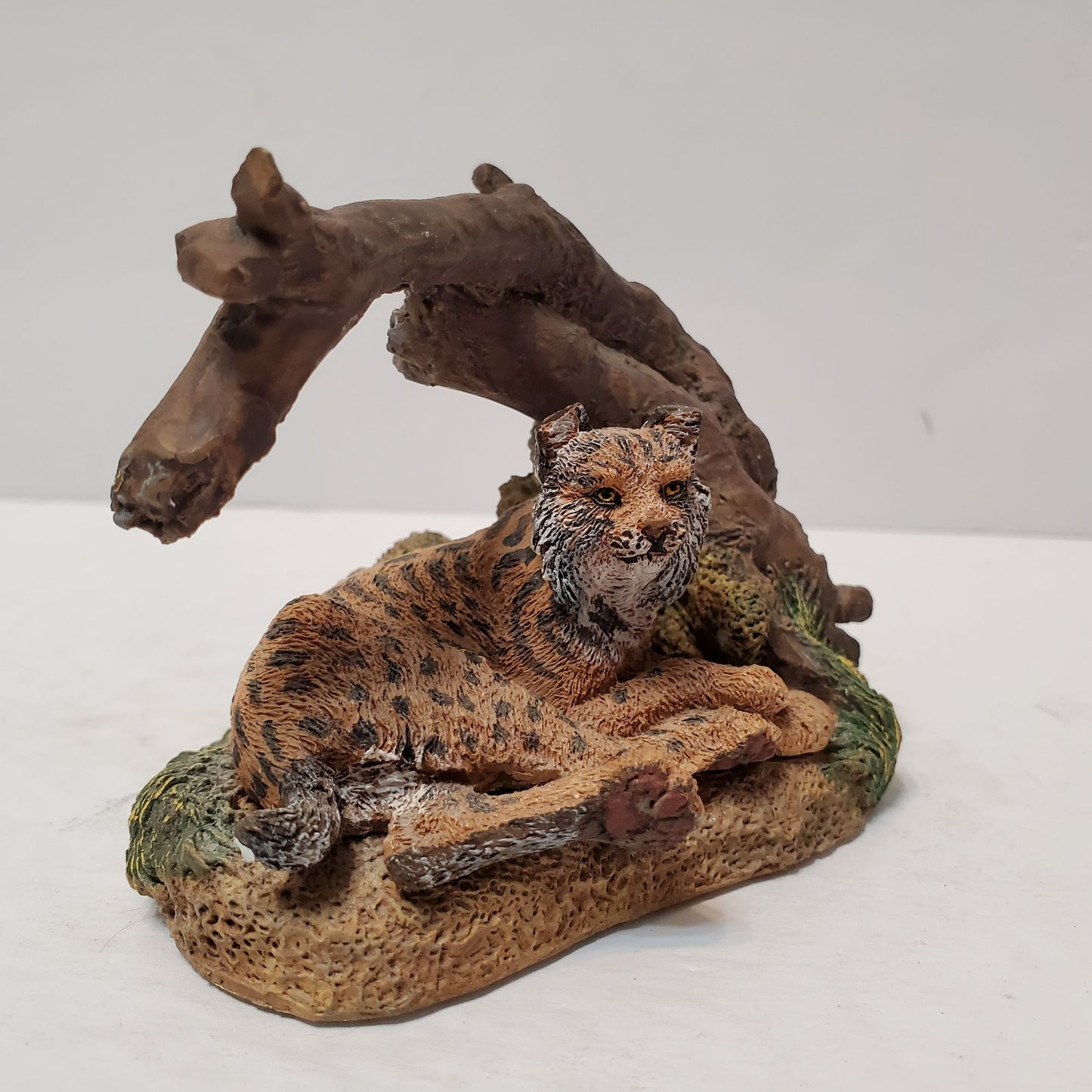 Franklin Mint 1987 Wildlife Preservation Trust Lynx Cat Sculpture Figurine Felis Lynx Pardina