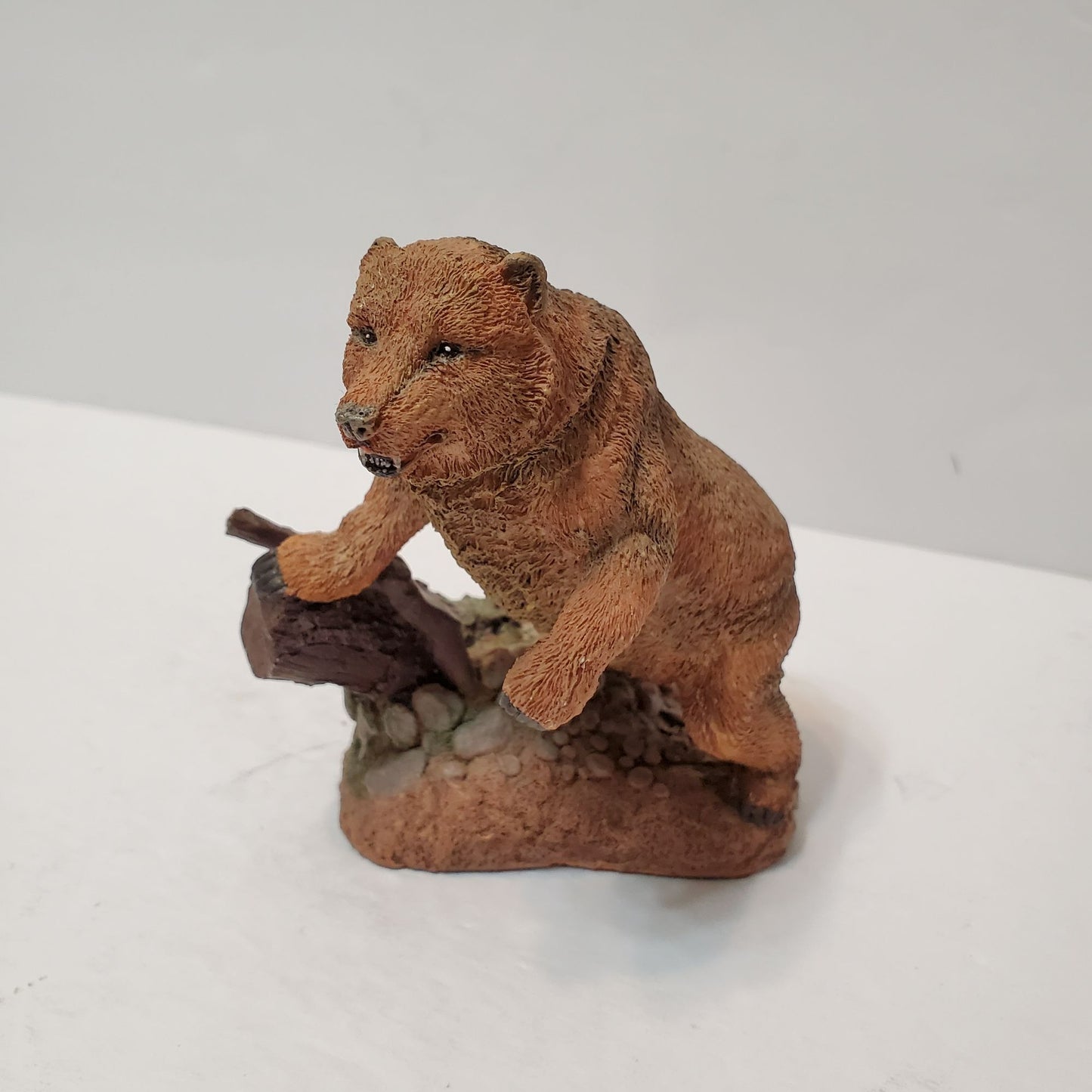 Franklin Mint 1987 Grizzly Bear Figurine Wildlife Preservation Sculpture Ursus Arctos Horribilis 4 Inches