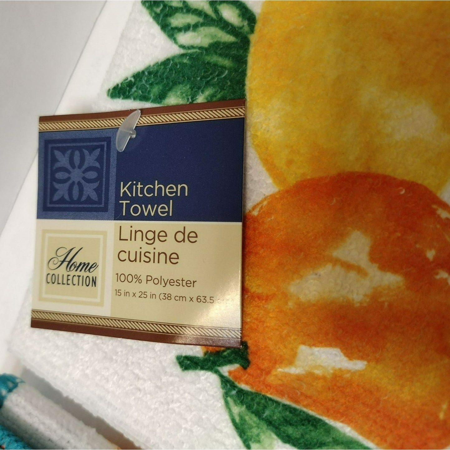 Lemon Citrus Kitchen Linens, Kitchen Towel, Drying Mat, Sunshine Yellow Blue NEW