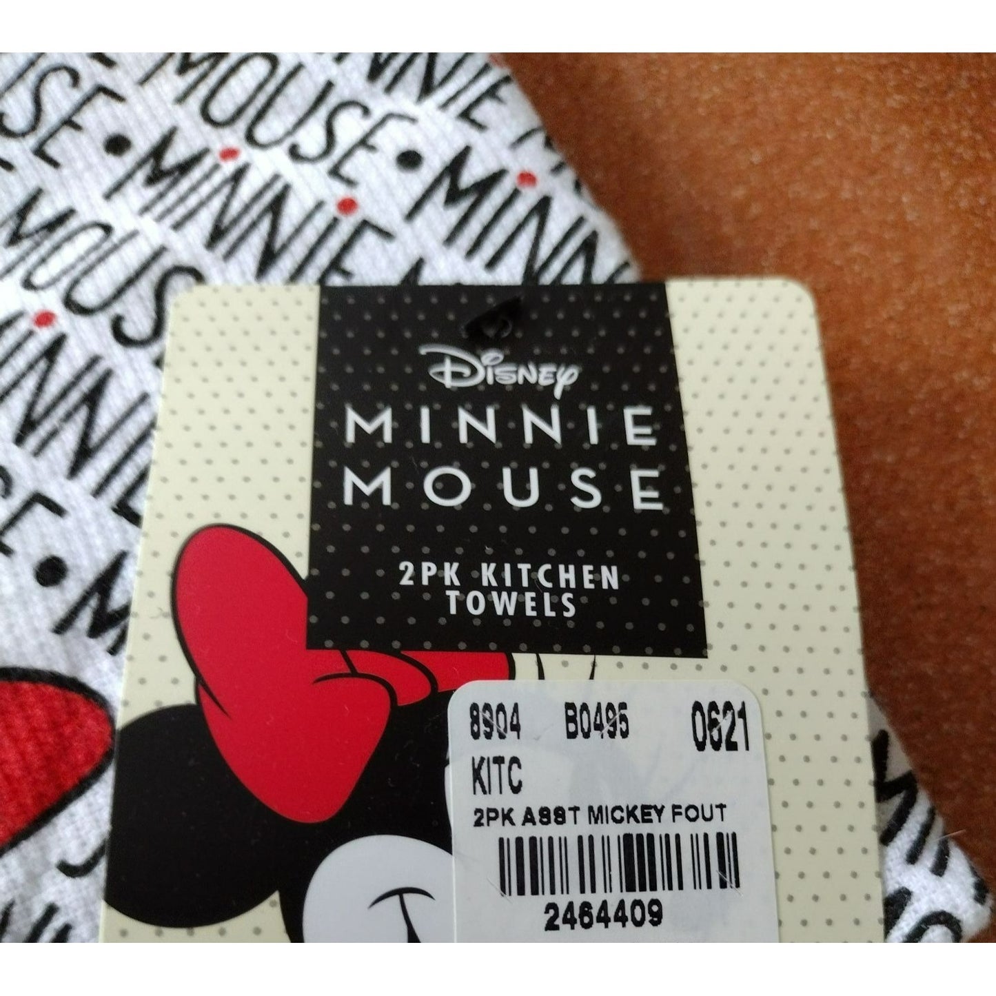 Disney Minnie Mouse Kitchen Towels, Hand Towel Set of 2, Tea Dish Cloth Sets NEW
