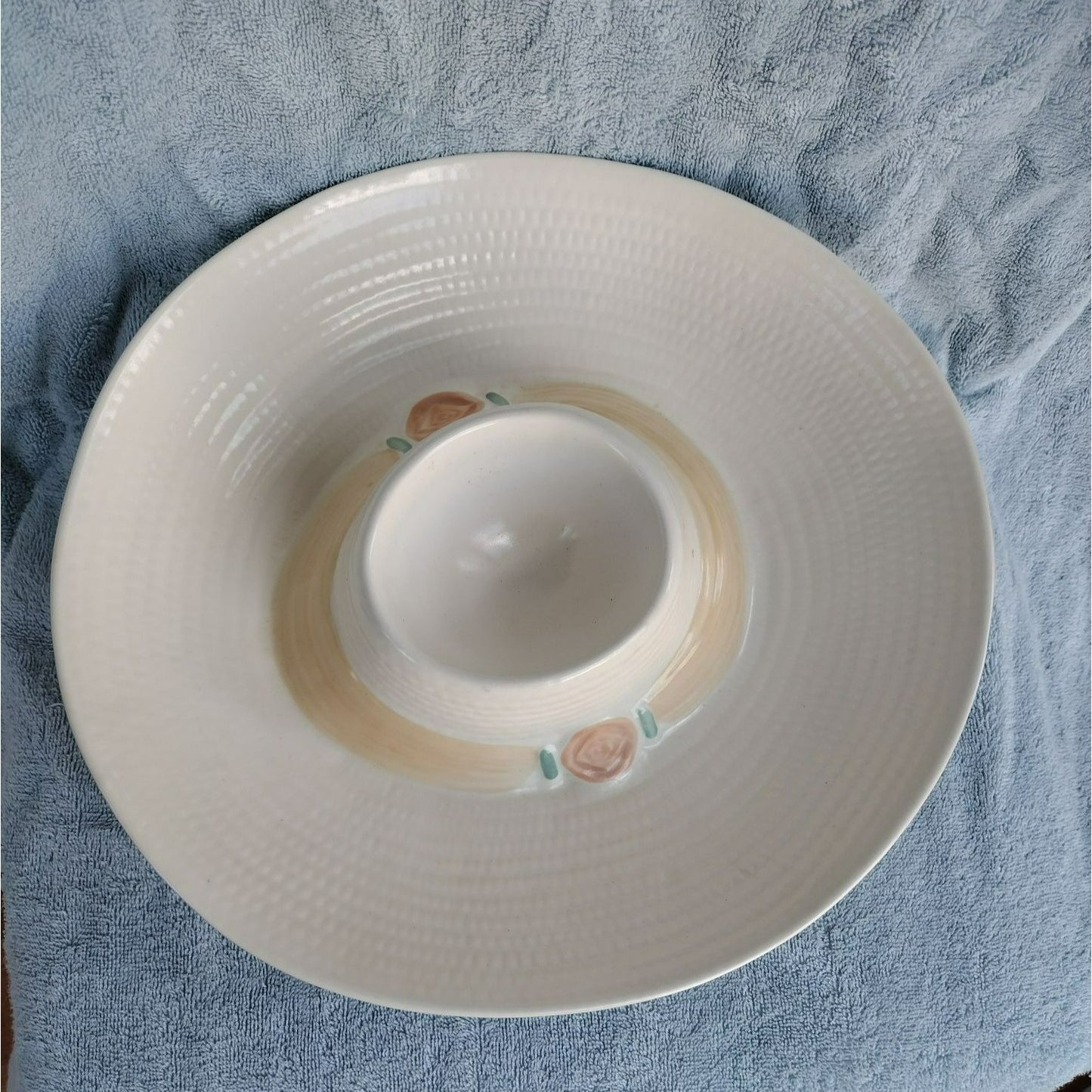 Vintage Treasure Craft Chip & Dip Dish, Sombrero Cowboy Hat USA Large Serving Bowl