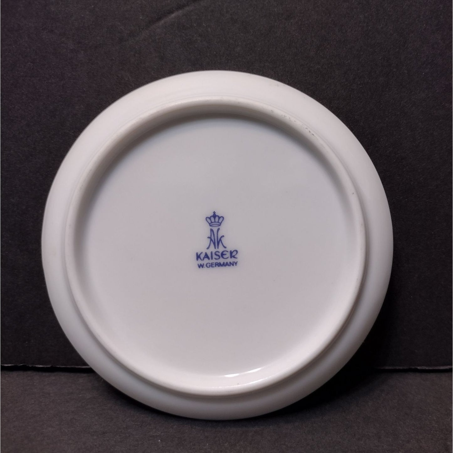 Kaiser West Germany Mini Plate, Karlsruhe St Bernhard Church, Porcelain Ring Dish Coaster